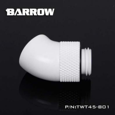 Embout Barrow TWT45-B01 - embout rotatif 45° M/F blanc