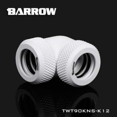 Embout Barrow TWT90KNS-K12 - coude 90° pour tube rigide 12mm blanc